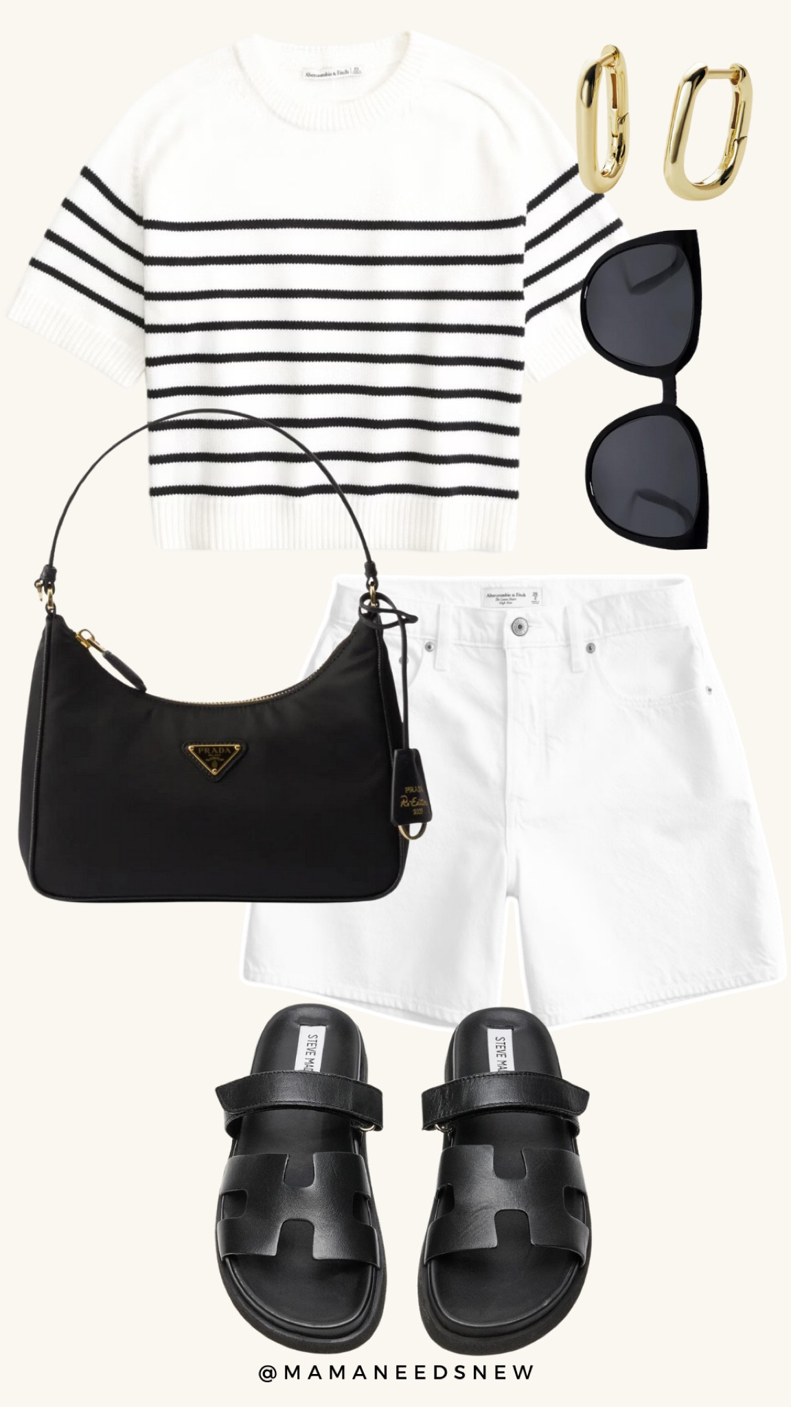 Summer outfit with striped knit tee & white denim shorts 🤍

#LTKSaleAlert #LTKFindsUnder100 #LTKxAF