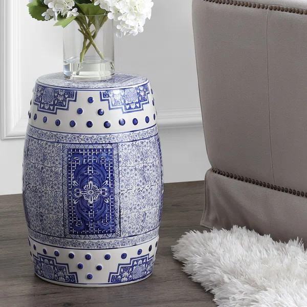 Bendale 17.75'' Tall Ceramic Garden Stool | Wayfair North America