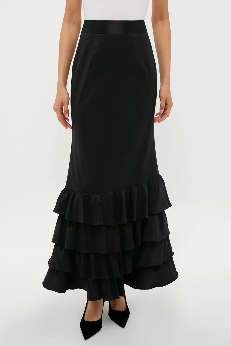 Black Taffeta Carolyn Skirt | Tuckernuck (US)