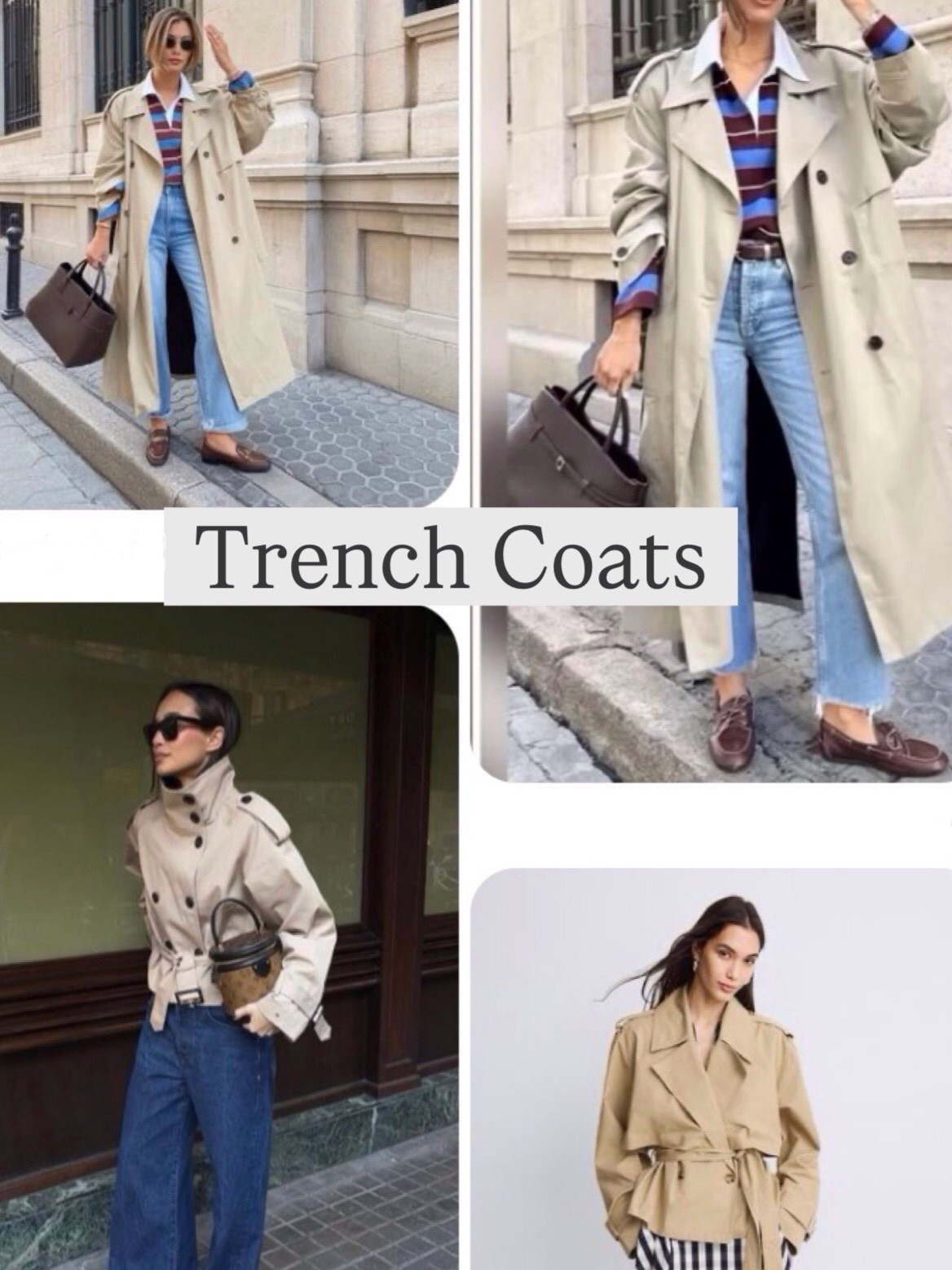 Trench coats, denim, loafers, preppy outfits 

#LTKootd #LTKSeasonal #LTKWorkwear