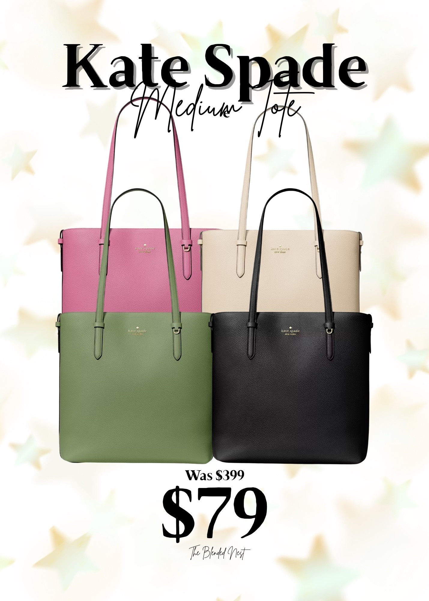 These medium totes from Kate Spade are 80%!!  They come in 4 fun colors and I’m sure they won’t last long!

#LTKSaleAlert #LTKGiftGuide #LTKFindsUnder100
