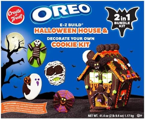 Oreo Cookies Chocolate Halloween Gingerbread House Kit - Haunted House Cookie Decorating Craft Ki... | Amazon (US)