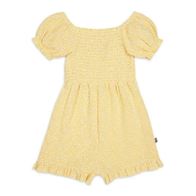 Modern Moments by Gerber Toddler Girl Romper with Puff Sleeves, Sizes 12M-5T | Walmart (US)