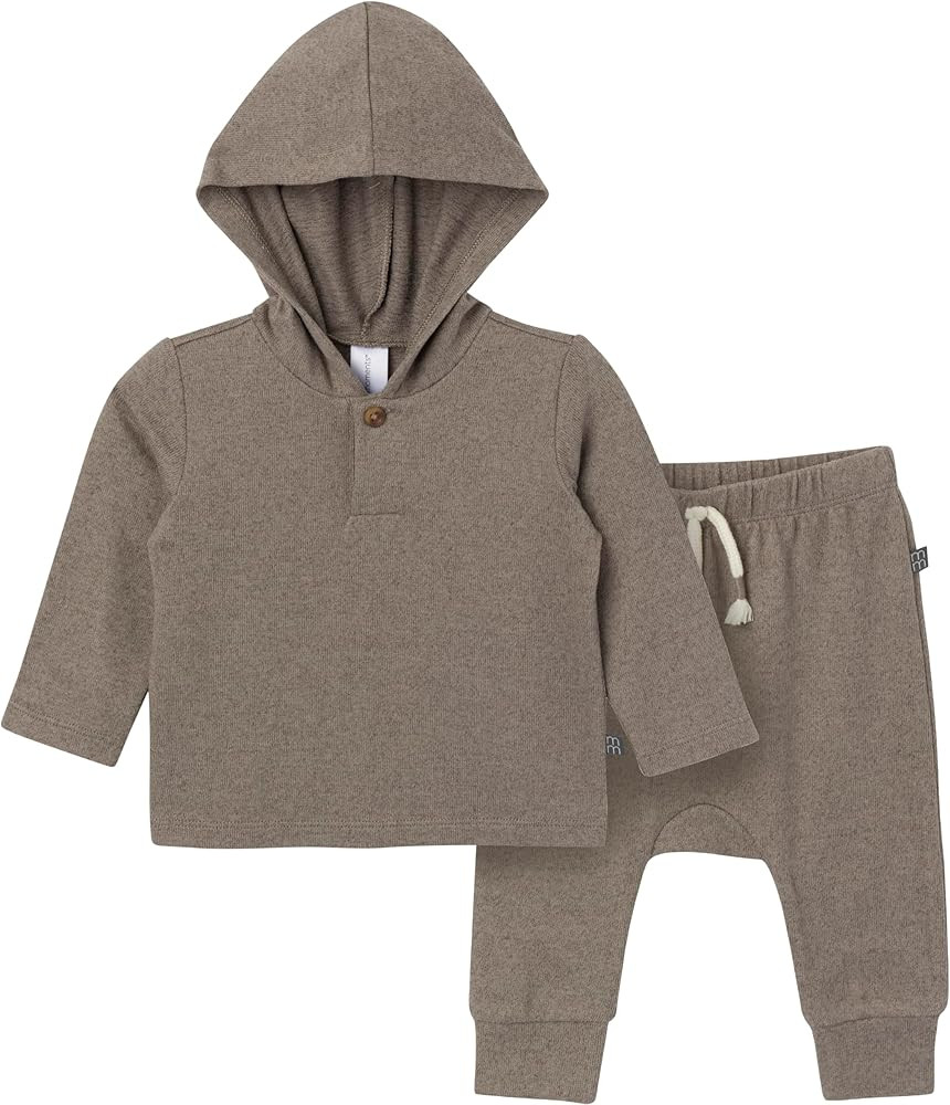 Modern Moments by Gerber Baby Hooded Hacci Top and Pant Set | Amazon (US)