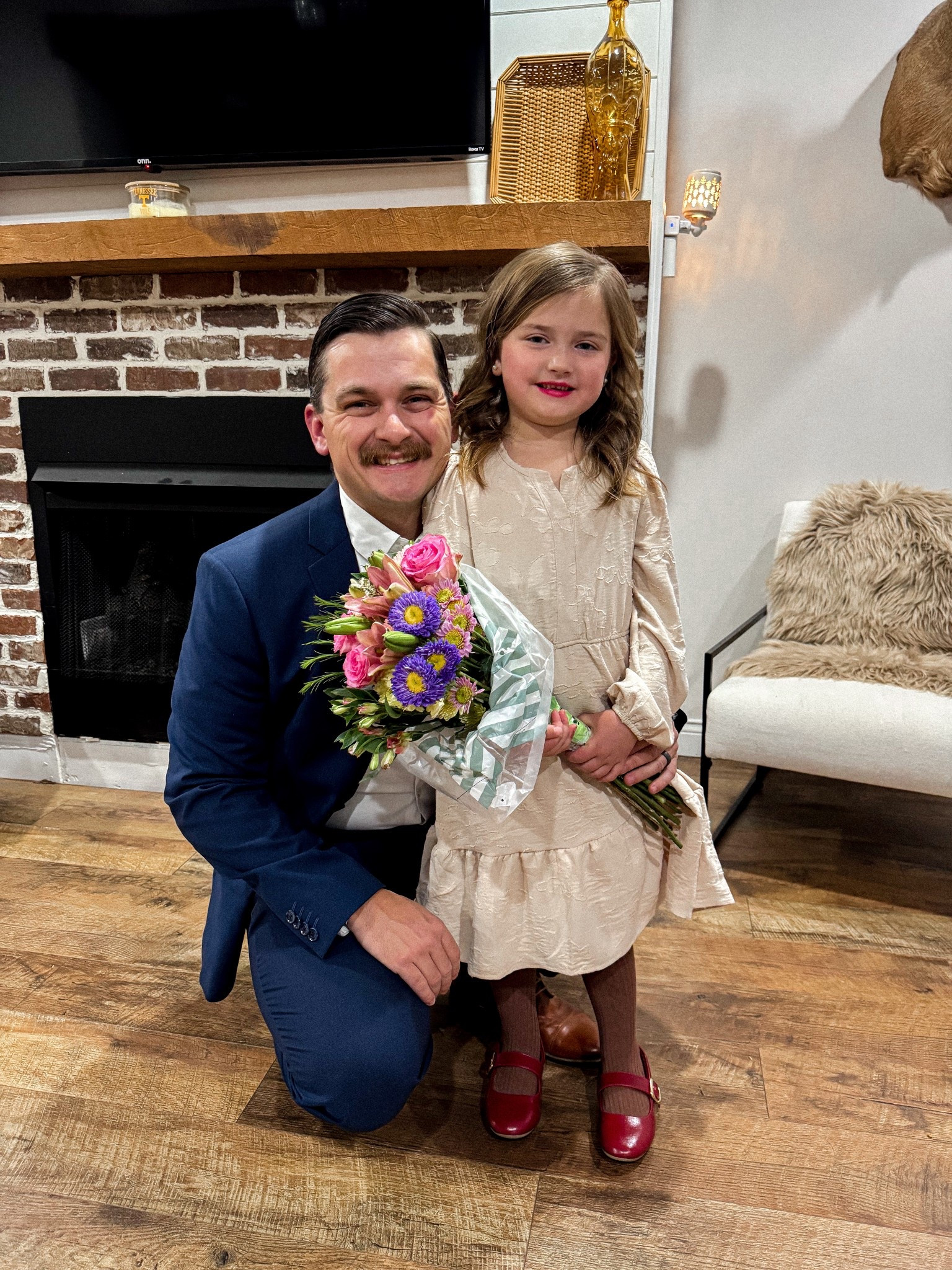 I would like to reiterate that I am NOT a beige mom, rather that my girl is in an era of “I want to wear what makes me look older.” Head to toe, she styled herself for the daddy daughter dance 🤎❤️ she is wearing a 6/7, true to size!

#daddydaughterdancedress #girlsdress #springdress 

#LTKootd #LTKKids #LTKmomlife