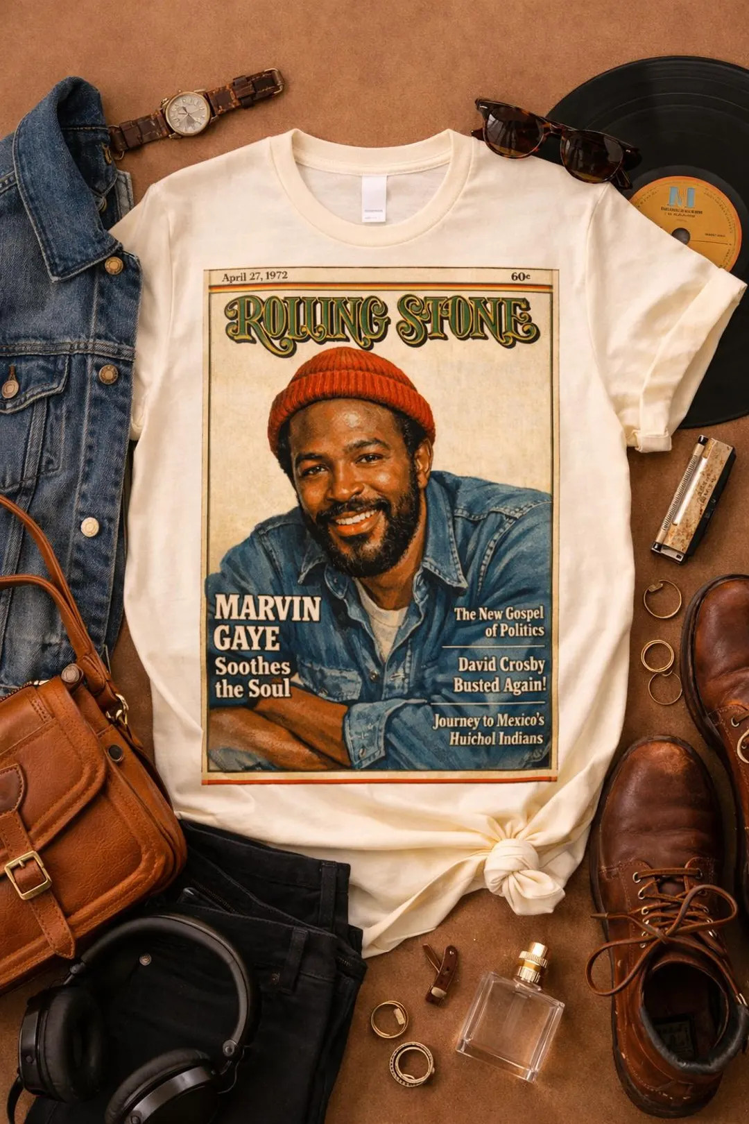 Marvin Gaye Vintage Magazine Tee | Soul Legend Graphic T-Shirt | Retro Music Icon Shirt | Classic... | Etsy (Global)