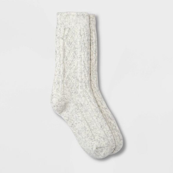 Women's Cozy Sweater Cable Crew Socks - Universal Thread™ 4-10 | Target