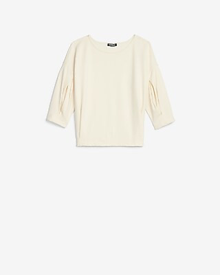 Pleated Sleeve Top | Express