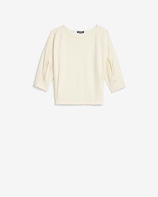 Pleated Sleeve Top | Express