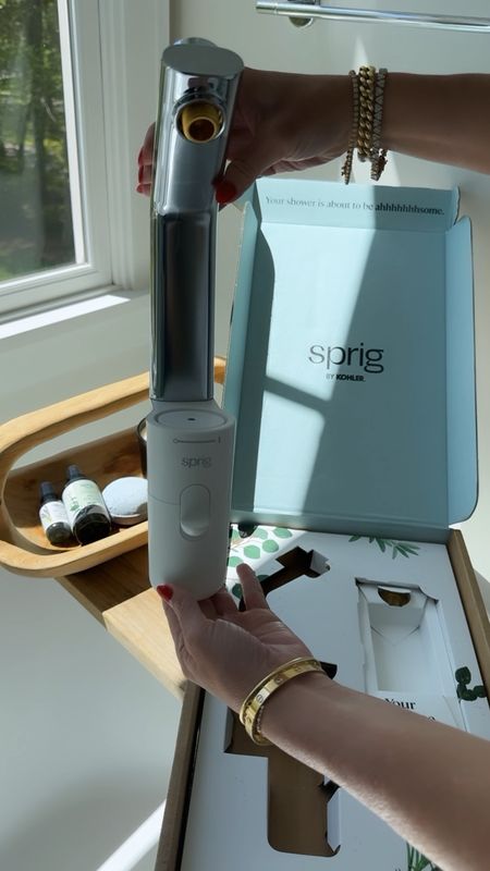 Elevate your shower with skincare botanicals @stepintosprig #sprigbykohler #stepintosprig  #ad