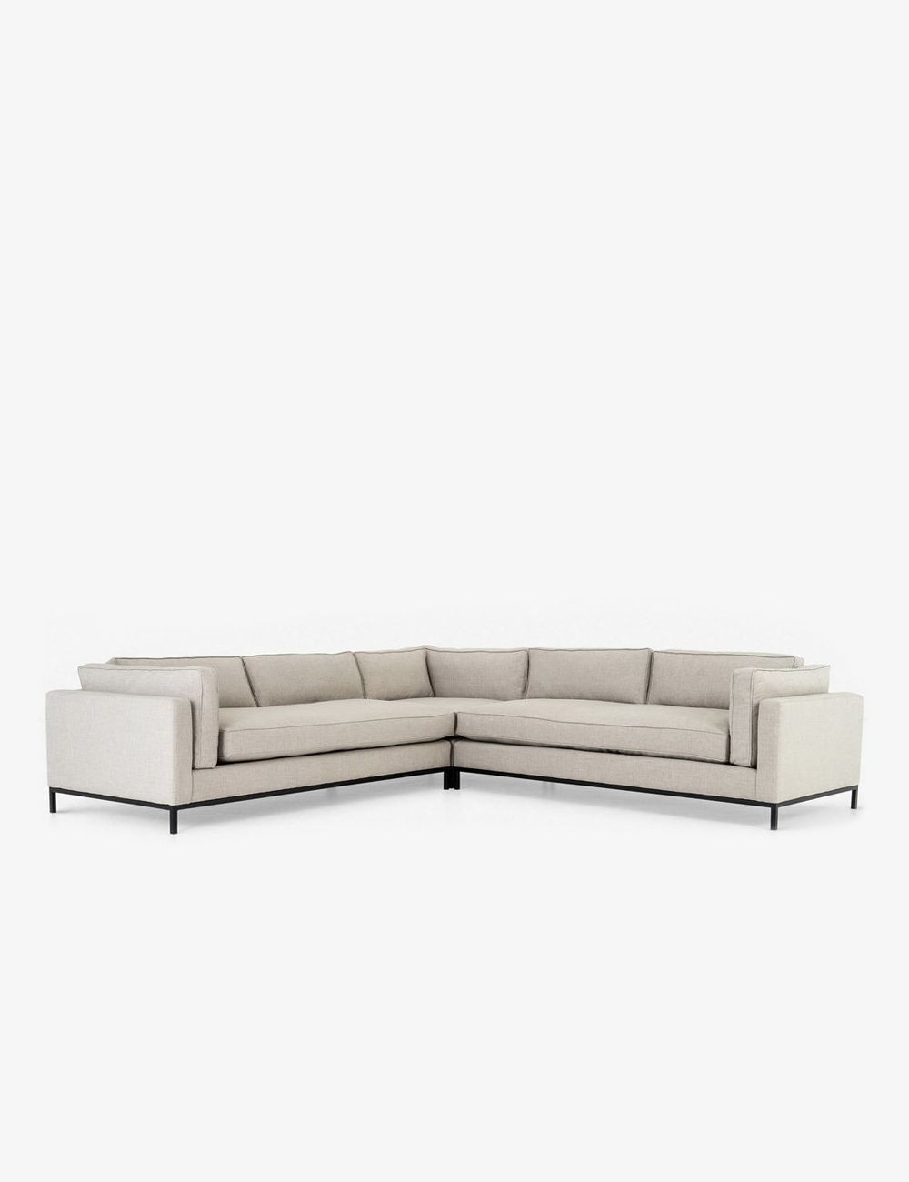 Fritzie Corner Sectional Sofa, Natural | Lulu and Georgia 