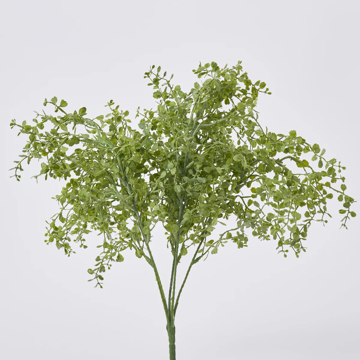 Green Button Fern Spray Everyday Faux Greenery Bush Bouquet - 17" | Darby Creek Trading