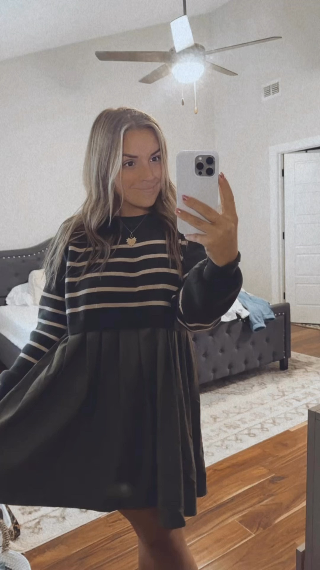 Women’s knit dress 

Women’s clothing 
Dress
Work attire 
Casual 
What to wear 
Outfit 
Outfit ideas 

#LTKWorkwear #LTKStyleTip