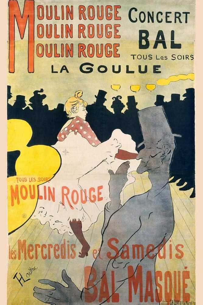 Moulin Rouge Masked Ball Dance Paris France Toulouse Lautrec Vintage Style Nouveau French Cool Wa... | Amazon (US)