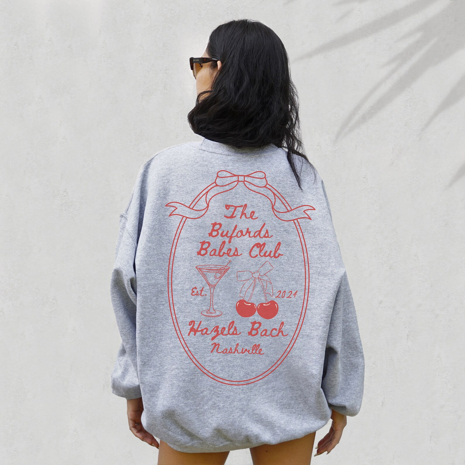 Coquette Bride Bachelorette Party Sweatshirt Custom Preppy Bach Crewneck Matching Bridal Oversize... | Etsy (US)