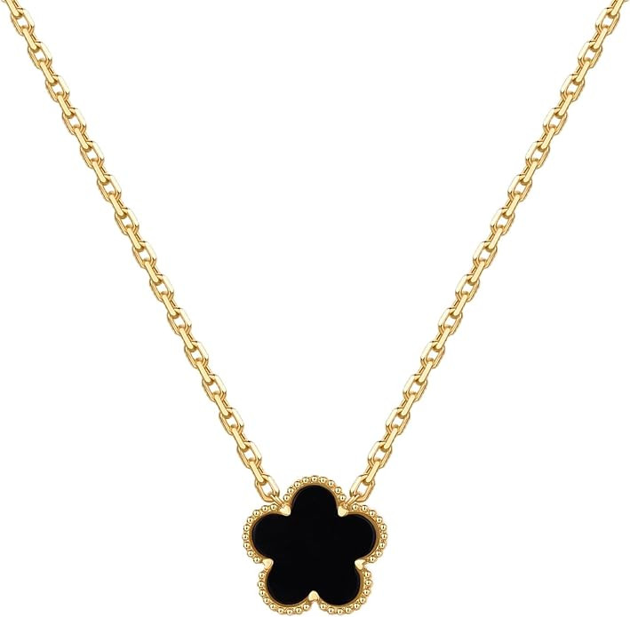 PAVOI 14K Gold Plated Clover Necklaces for Women - Lucky Four Leaf Clover Necklace Pendant - Tren... | Amazon (US)