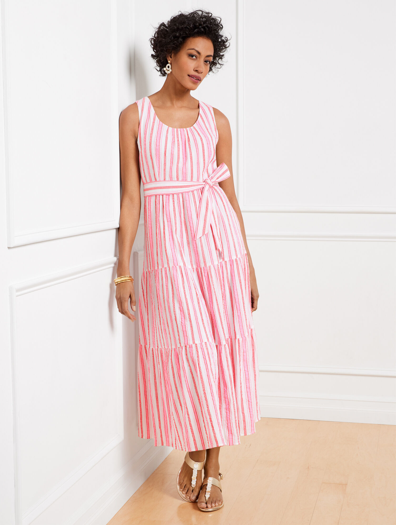 Gauze Maxi Dress - Breezy Stripe | Talbots