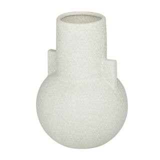CosmoLiving by Cosmopolitan White Ceramic Decorative Vase 042172 - The Home Depot | The Home Depot