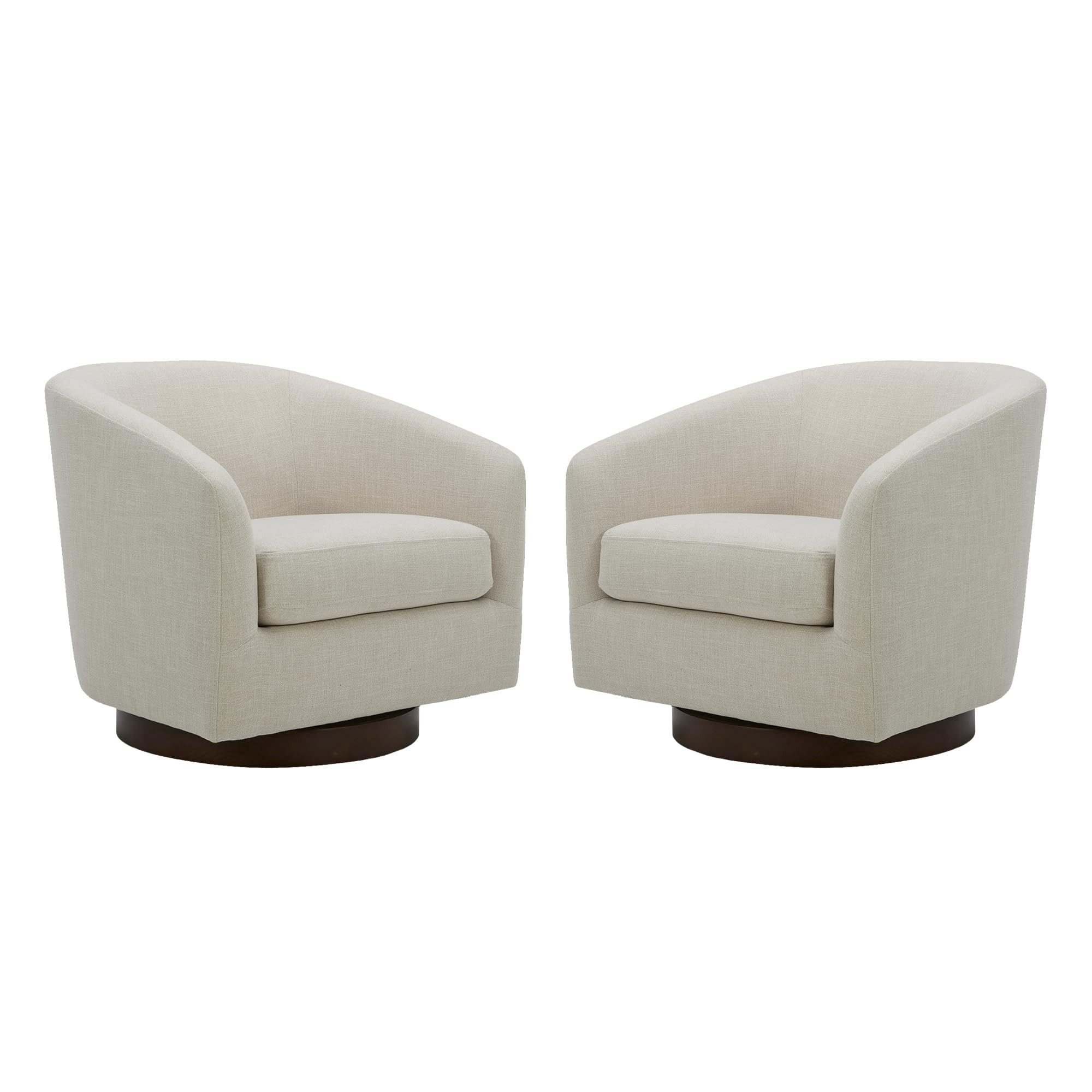 CHITA Swivel Accent Chair, FSC Certified Upholstered Fabric Barrel Chair for Living Room Set of 2... | Amazon (US)