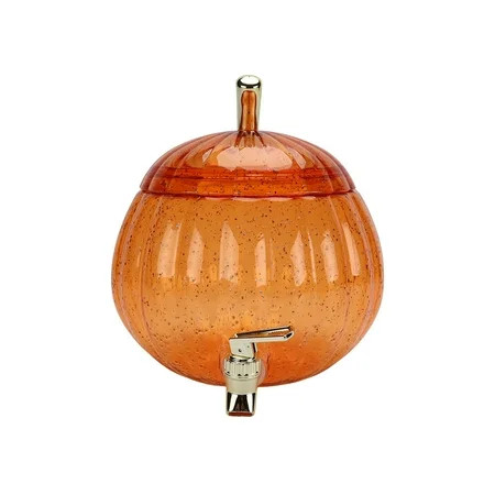 Way to Celebrate 1.5 Gallon Acrylic Pumpkin Shape Beverage Dispenser, Orange | Walmart (US)