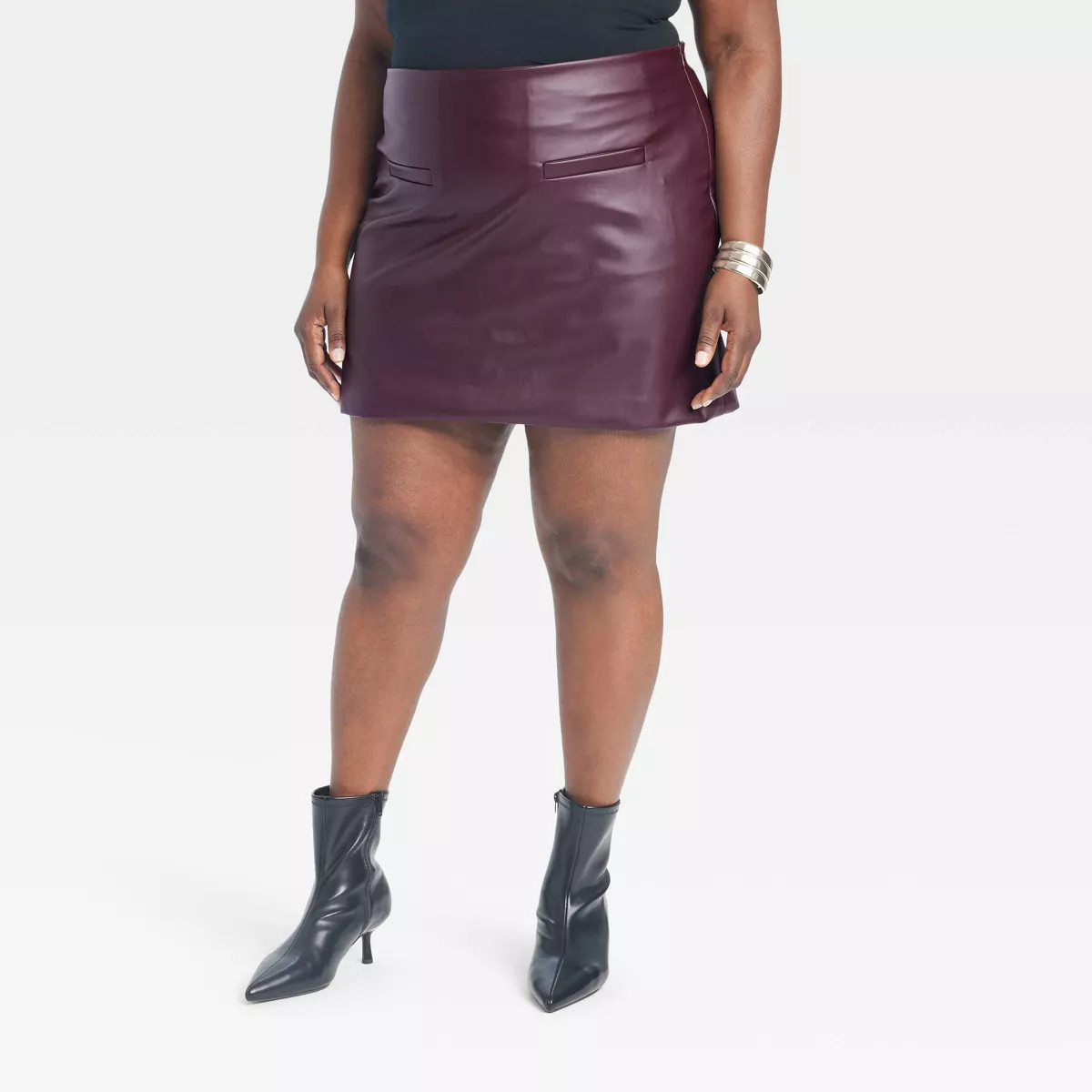 Women's Faux Leather Mini Skirt - A New Day™ | Target