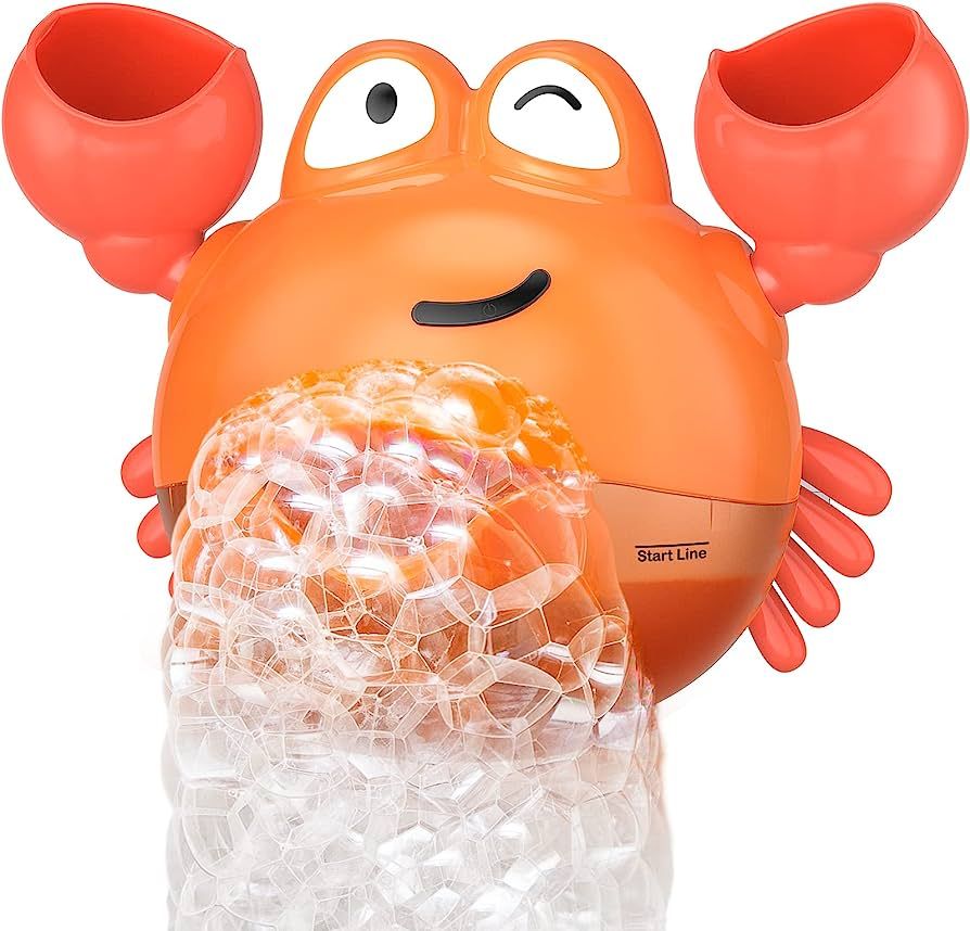 KINDIARY Bath Toy, Crab Bath Bubble Maker for Baby, Toddlers, Infants, Kids, Automatic Bubbles Ma... | Amazon (US)