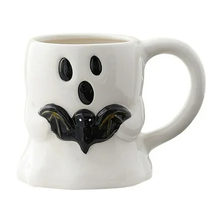 14 oz Halloween Ghost Coffee Mug - Cute Ceramic Ghost Pattern Ghostface Mug Coffee Cup Halloween Accessories Birthday Gifts for Kids Adult (YELLOW) | Walmart (US)