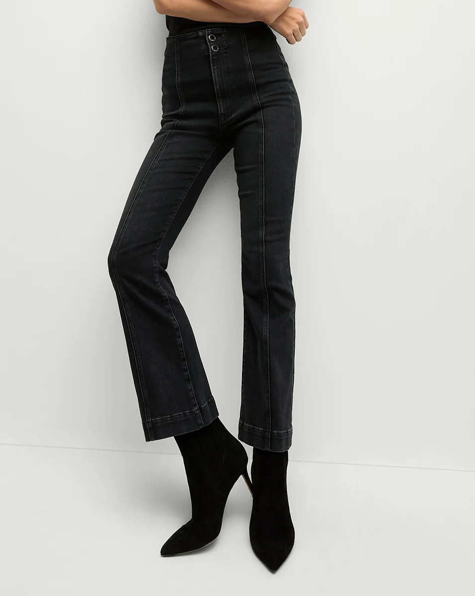 Carson Seamed Kick-Flare Jean | Veronica Beard