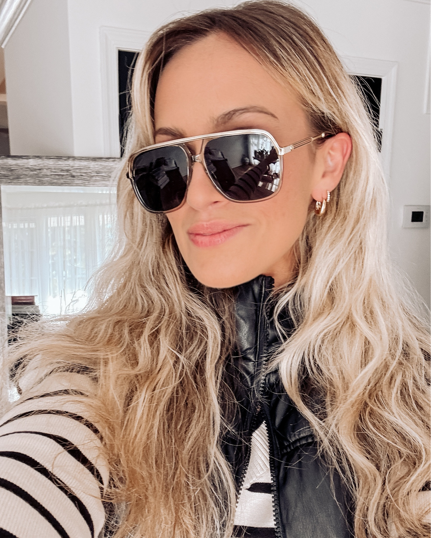 Looking for a gift? You CANNOT go wrong with these Gucci sunglasses. I borrowed them from my mom (if you haven’t noticed, she’s my bestie) & immediately needed them on my Christmas wish list. She’s lucky I love her too much to run off with them for myself! 🤣🫶🥰✨ they’re advertised for men & women. Linked these exact shades along with the black & gold rims; also linked my beauty products & earrings!

#LTKGiftGuide #LTKStyleTip #LTKBeauty