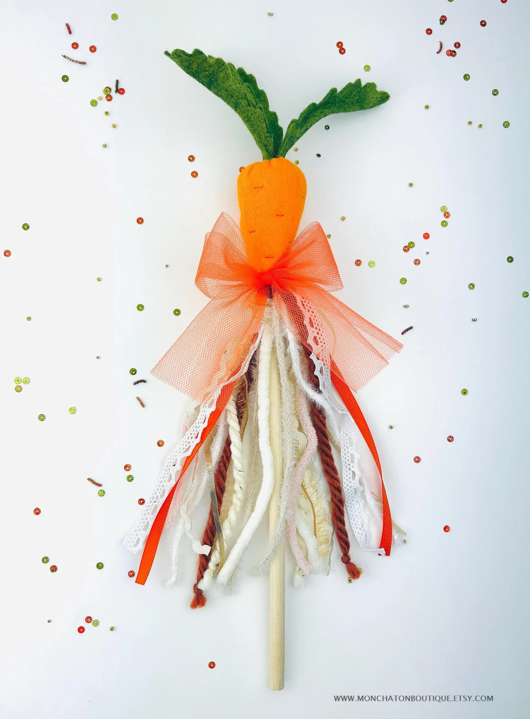 Easter Wand, Felt Carrot Wand, Easter Magic Wand, Easter Home Decor - Etsy | Etsy (US)