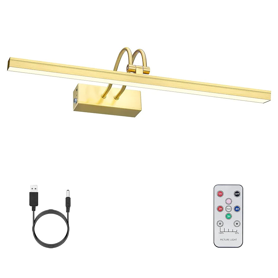 FUNCHDAY Picture Light Wireless, Rechargeable Gallery Light Battery Operated, 280LM Dimmable Art ... | Amazon (US)