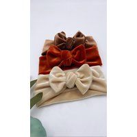 Velvet Baby Turban, Headwrap, Knot Bow Bun Toddler Baby Gift, Floral | Etsy (US)