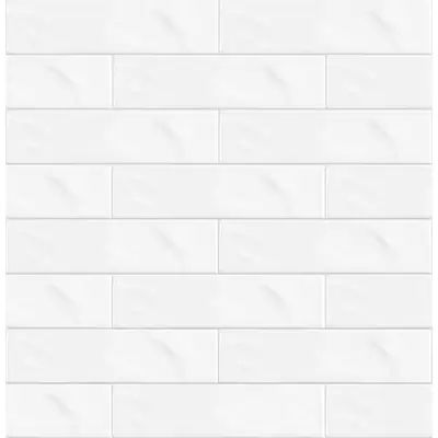 Satori Pearl White Glossy 3-in x 12-in Glossy Ceramic Wall Tile | Lowe's