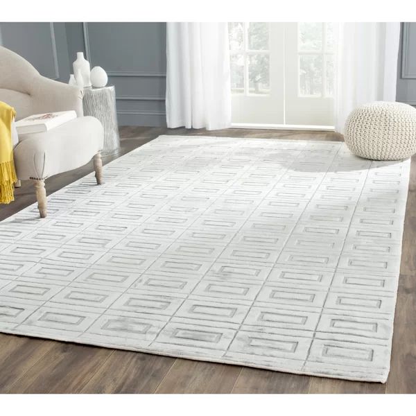 Lavelle Hand-Loomed Silver Area Rug | Wayfair Professional