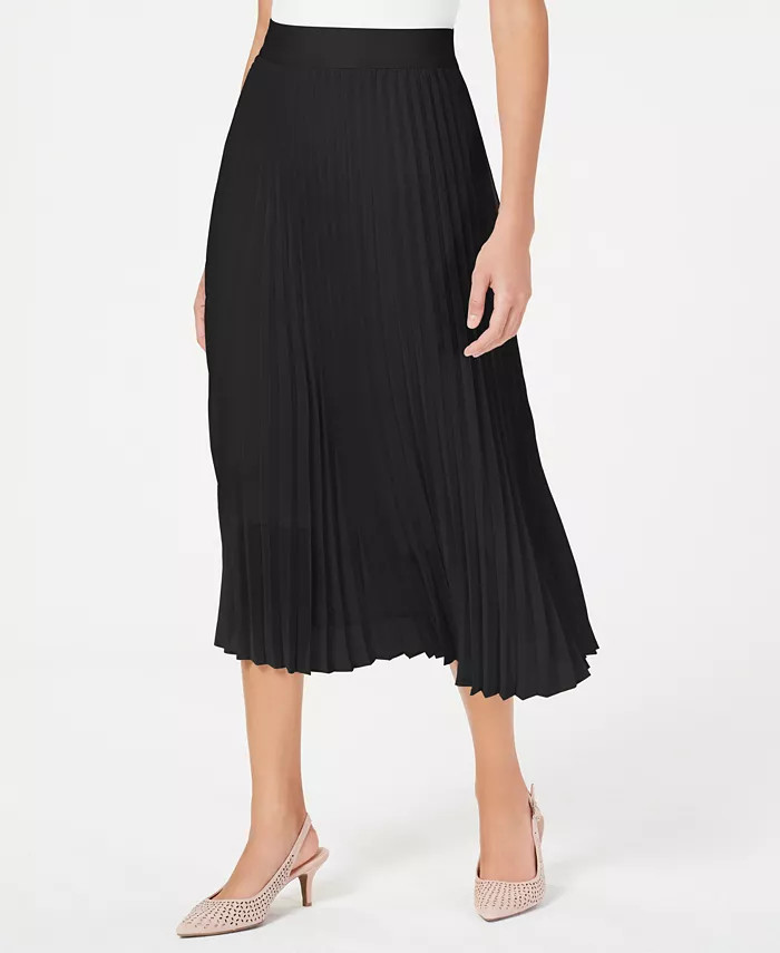 Alfani Women's Pleated Midi Skirt, Created for Macy's - Macy's | Macys (US)
