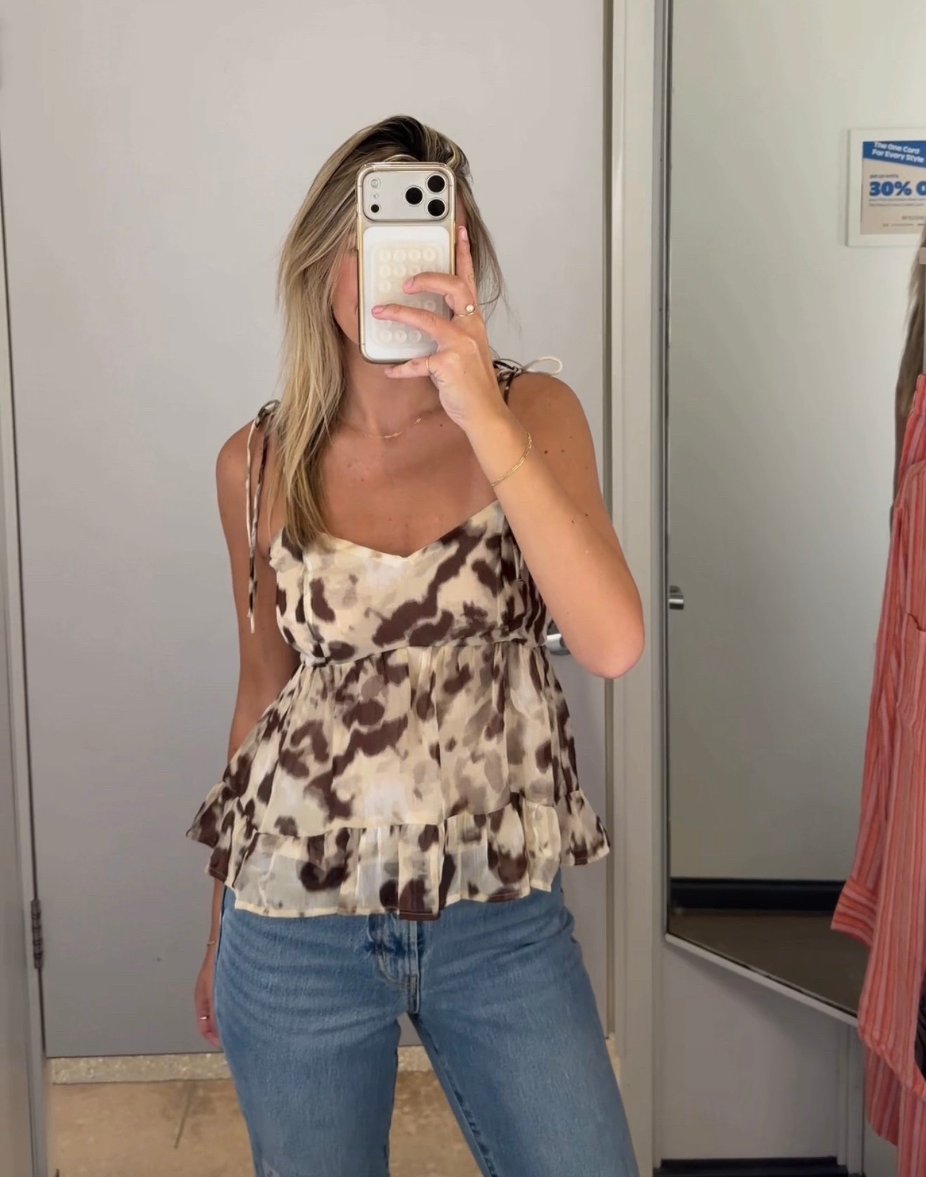 This animal print chiffon tank top is under $15 right now 👏🏼

Western style, western fashion, cow print, spring top, cami, spring tank top 

#LTKSeasonal #LTKSaleAlert #LTKootd