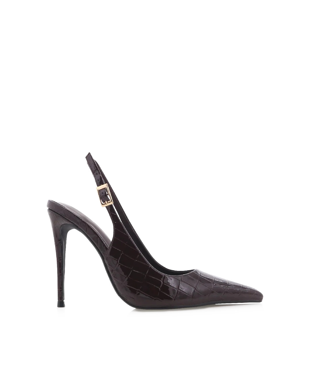 GIOVINA - DARK CACAO PATENT CROC - PUMPS - Billini | Billini AU