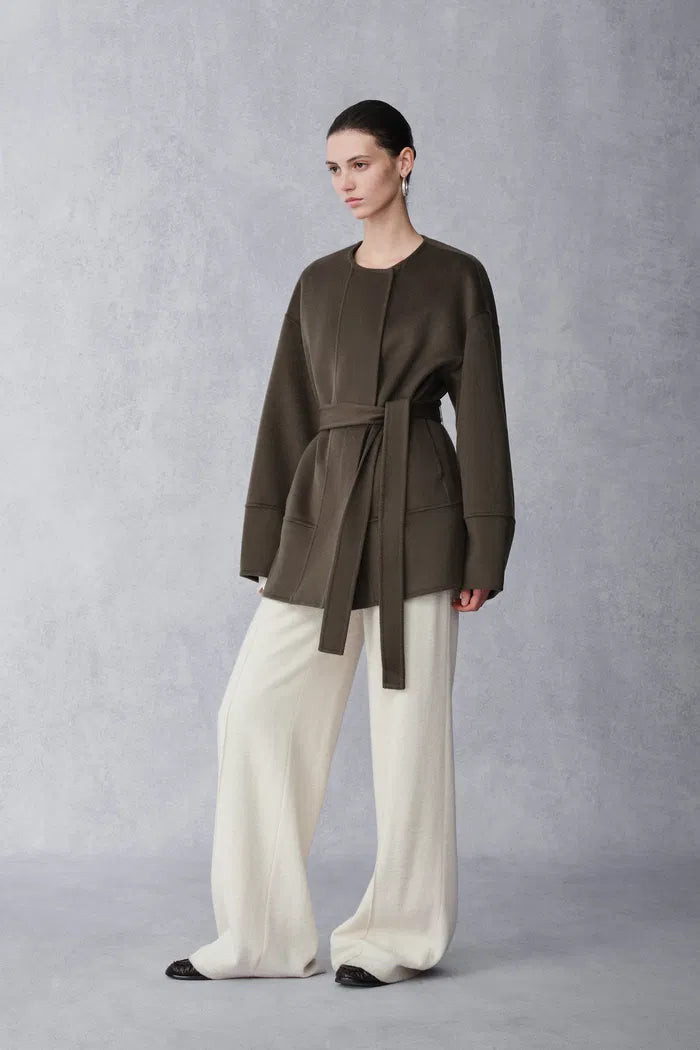 Ryan Wool Short Coat in Double Face Merino Cashmere | Fabrique