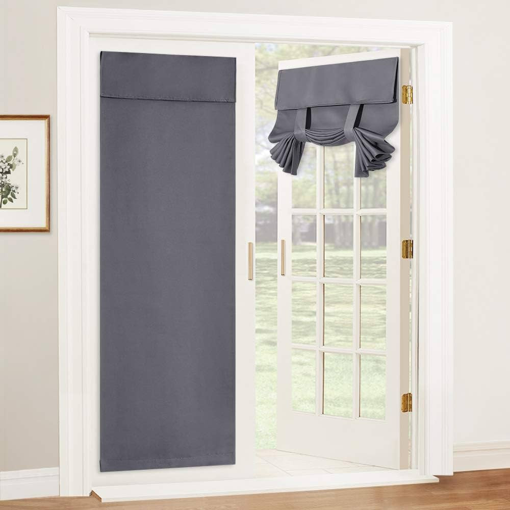 RYB HOME French Door Curtain - Privacy Thermal Insulated Door Window Curtain for Patio Front Tric... | Amazon (US)