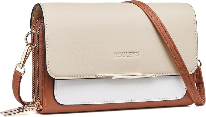 Roulens Small Crossbody Bag for Women,Cell Phone Purse Women's Shoulder Handbags Wallet Purse wit... | Amazon (US)