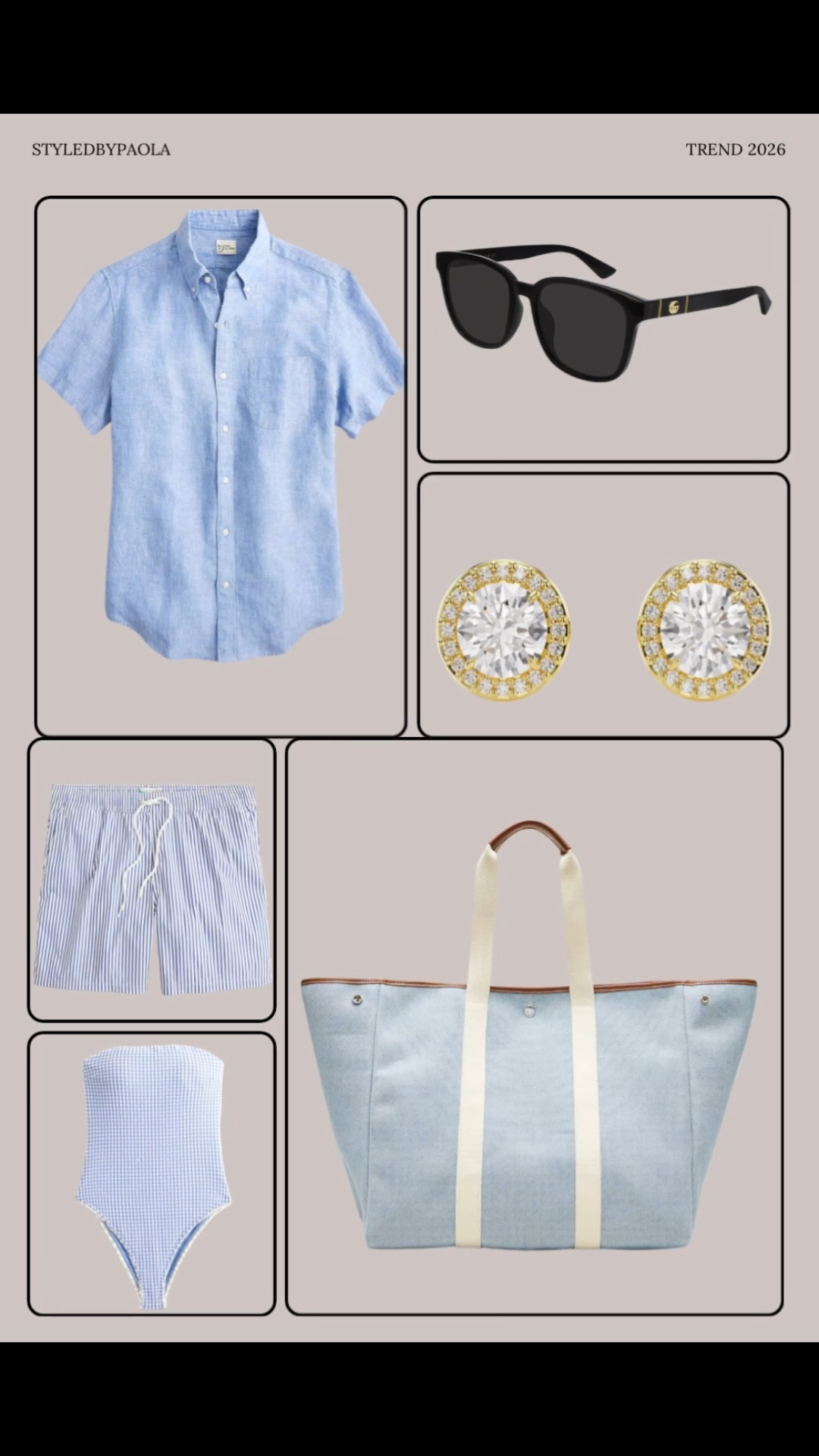 Coastal Couple Outfit Ideas Summer 2026 | Blue Gingham Swimsuit + Linen Shirt Beach Look

All linked below 👇🏻 

#LTKSwim #LTKU #LTKMens