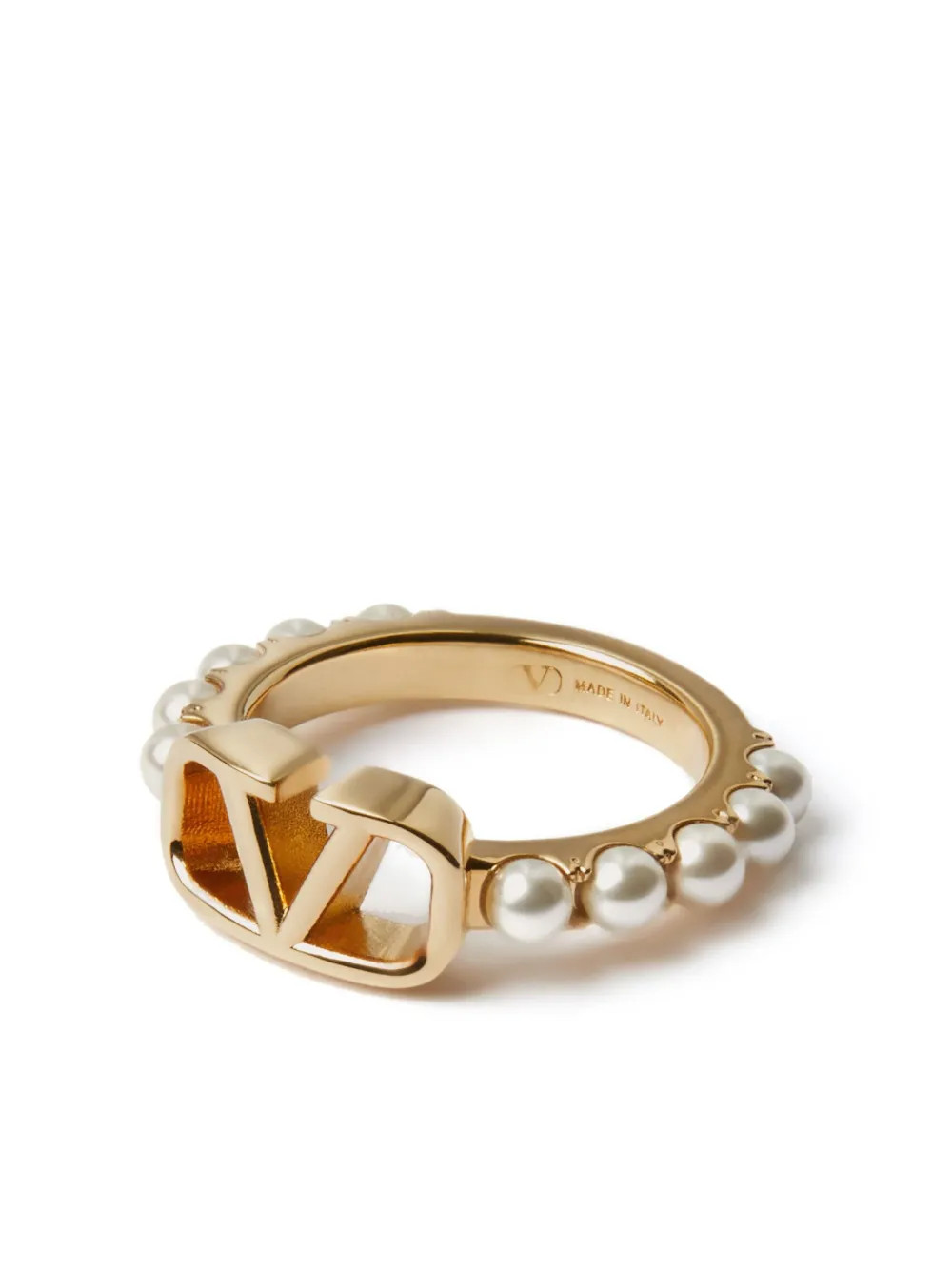 Valentino Garavani VLogo Signature Pearl Ring - Farfetch | Farfetch Global