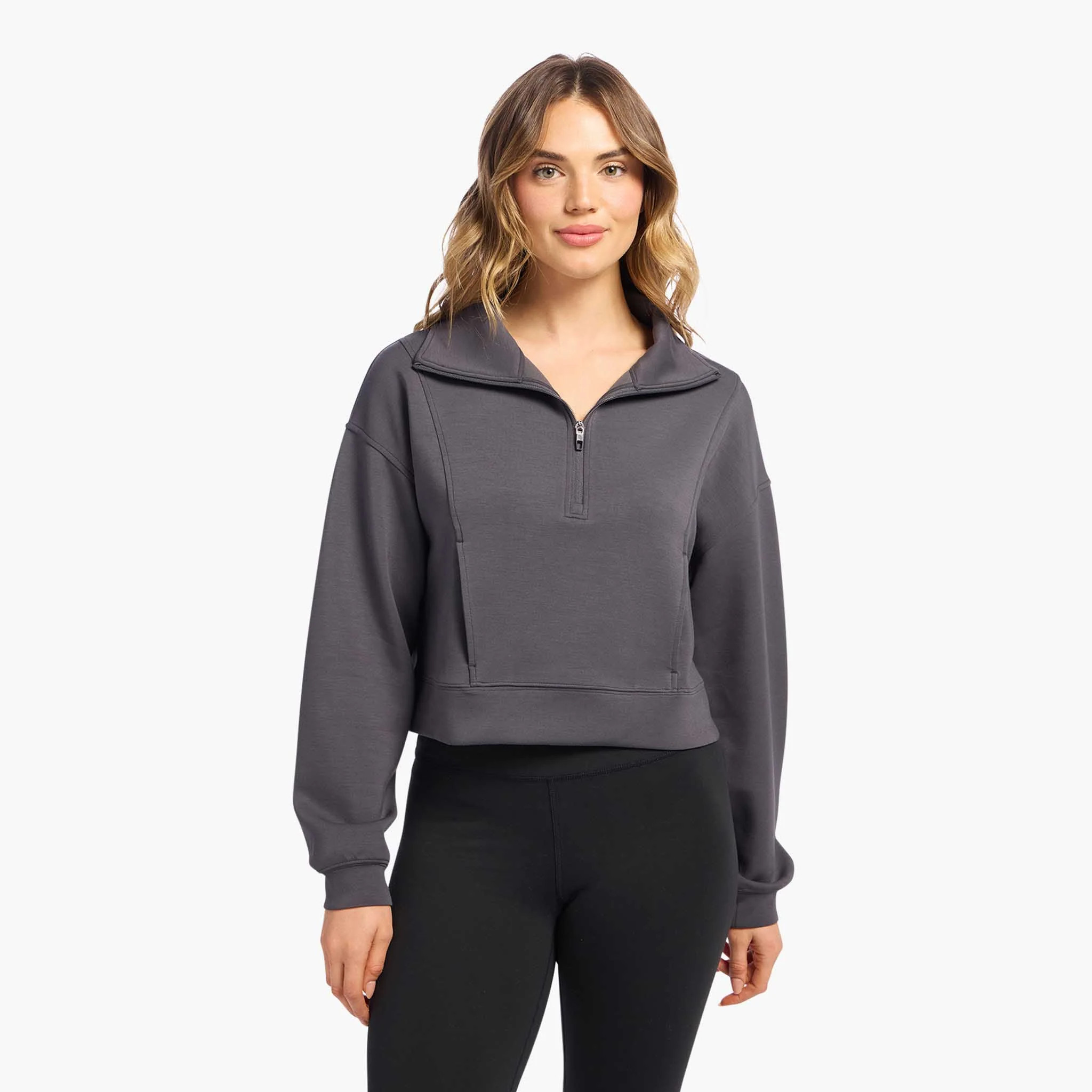 Soft Motion Quarter-Zip | Darkest Olive | Nuuds US