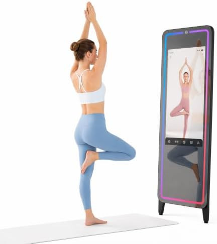 Smart Fitness Mirror for Home Gym Workout, 32" Touchscreen & Open System, No Subscription Fees, S... | Amazon (US)