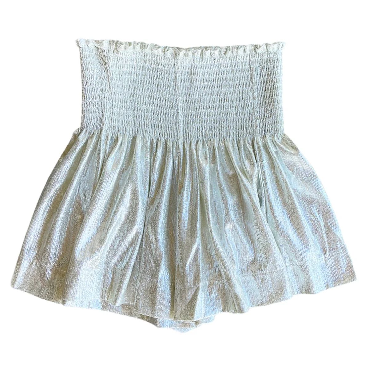 Warm Silver Swing Shorts | Queen of Sparkles