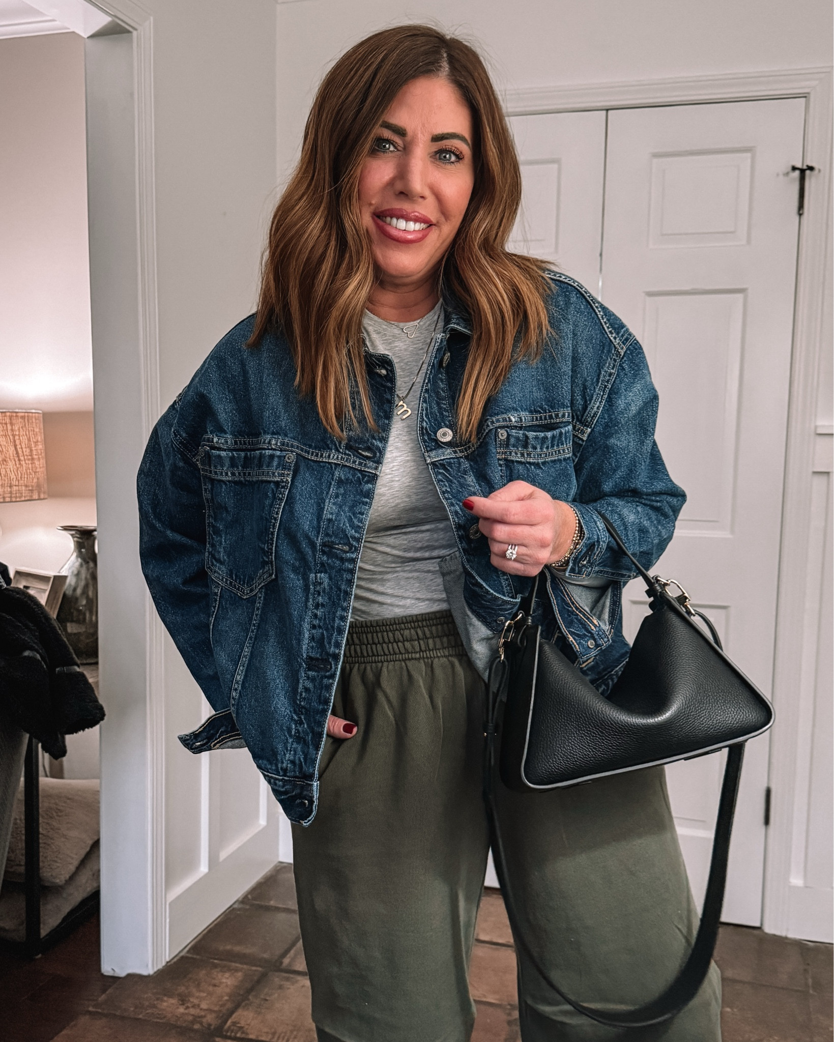 Love this color combo! Easy comfy casual winter outfit from aerie!

🚨Save an extra 20% off your purchase for a limited time with code aerieLTK20🚨

This long sleeve tee is from the Smoothez line. it is a cotton blend and it’s so comfy, lightweight and stretchy and true to size. I am wearing a medium.

Denim jacket is a look for less from American Eagle wearing a medium. I love the wash and the fit very comfy.

These pants are my new favorite. They are mid rise with a wide slouchy leg. They come in several colors and they’re so comfortable!  I sized down to a small long.



#LTKOver40 #LTKSaleAlert #LTKootd