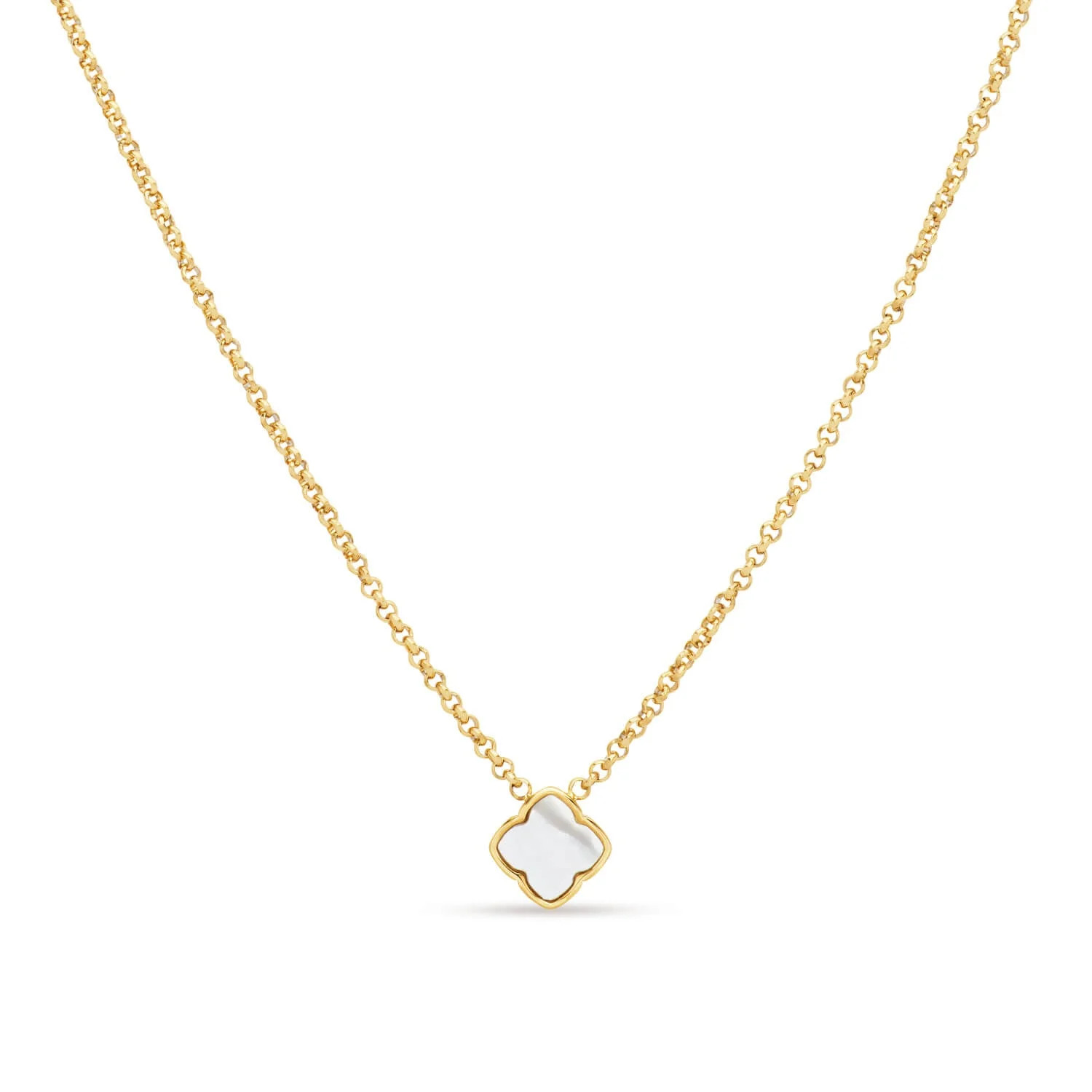 Pearl Clover Necklace (Gold) | Abbott Lyon