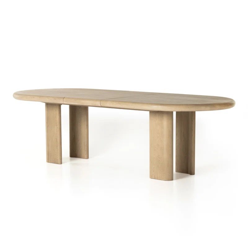 JAYLEN EXTENSION DINING TABLE-LIGHT OAK | Wayfair Professional