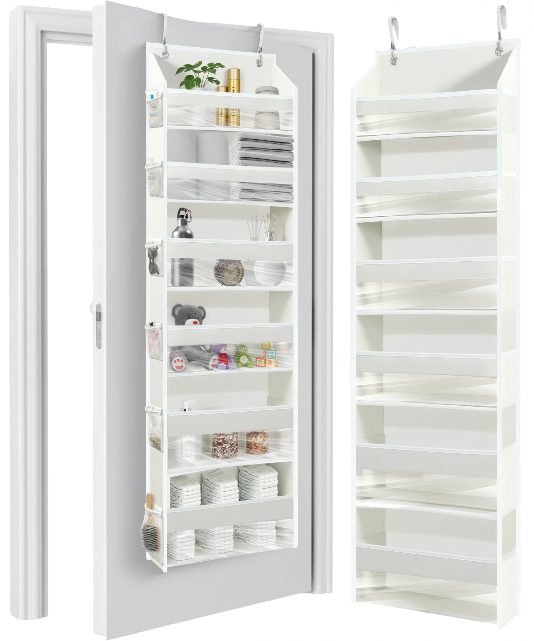 HOMELUX THEORY UPGRADED Over The Door Organizer Hanging - 100D EXTRA THICK & 50lbs HUGE CAPACITY ... | Amazon (US)