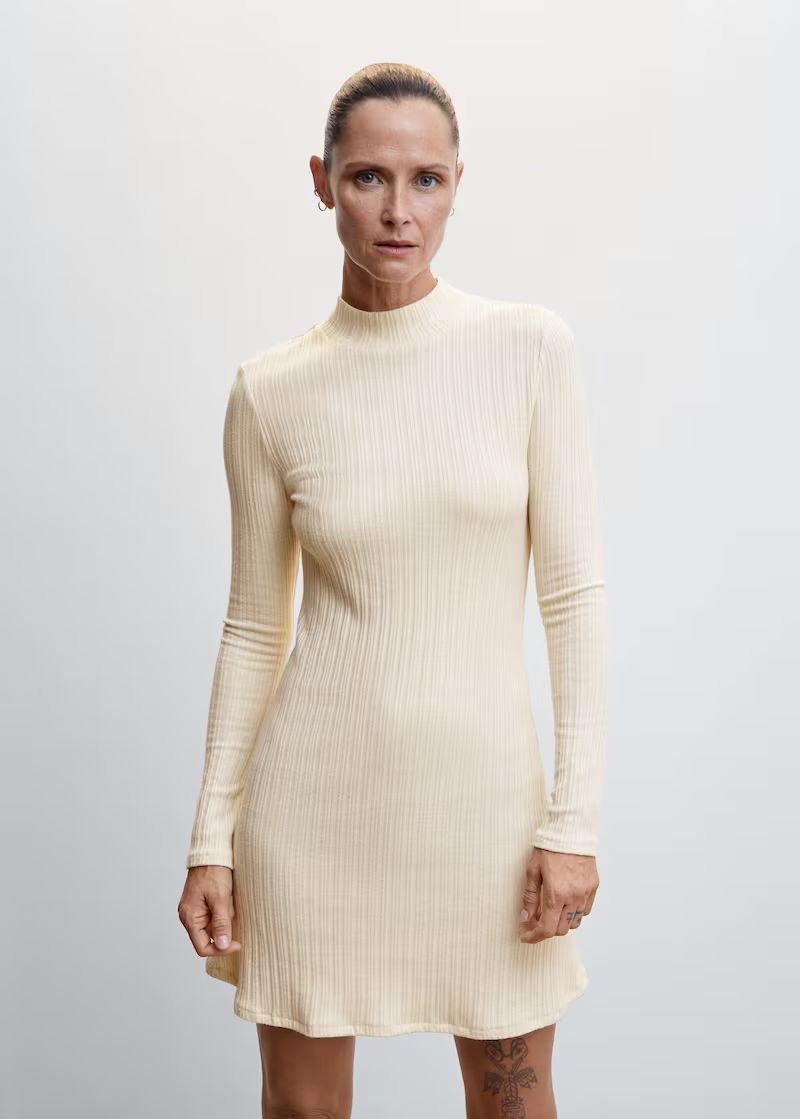 Short knitted dress | MANGO (US)